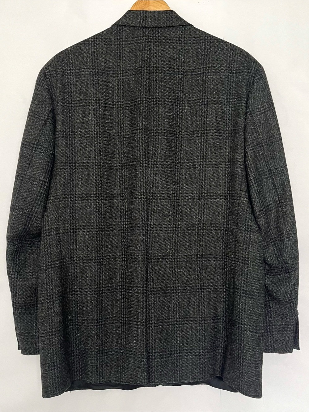 Ralph Lauren Chaps Sport Coat Plaid Wool Alpaca Blazer Jacket Size 42R Gray Blue - Picture 5 of 16